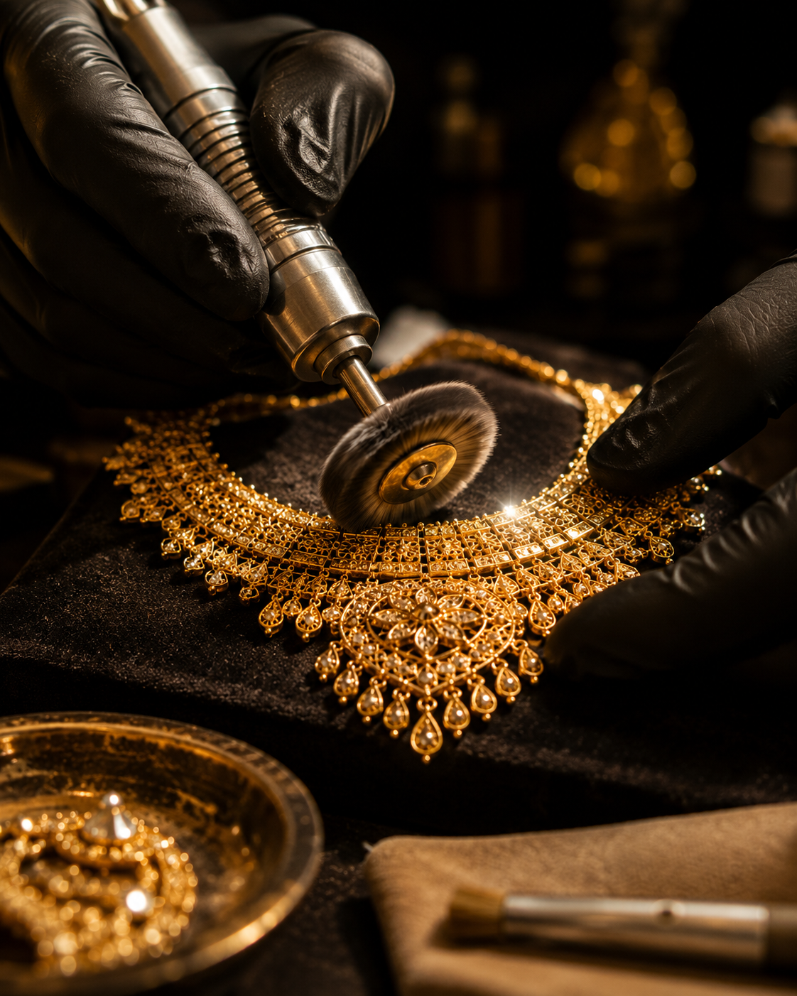 Nahaco jewelry polishing craftsmanship